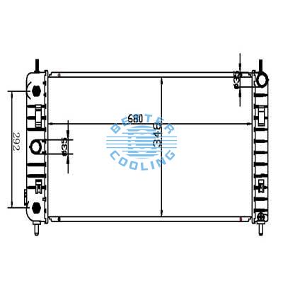 Auto Radiator For Pontiac 06-10 G6 Dpi: 2864