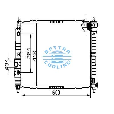 Auto Radiator For Pontiac 05-08 Wave Dpi: 2873