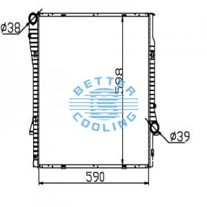 Auto Radiator For Chevrolet 88-97 C/k 1500/2500/3500 96-97 P30 Dpi: 1595