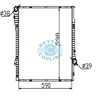 Auto Radiator For Bmw X5 01-06 Mt Dpi: 2874