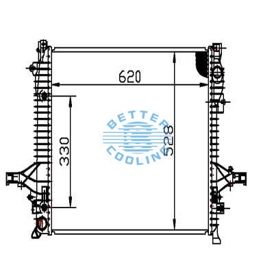 Auto Radiator For Volvo 03-13 Xc90/s60 Dpi: 2878