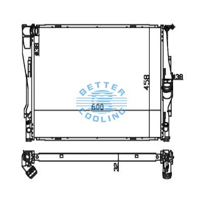 Auto Radiator For Bmw I 08-13 Dpi: 2882