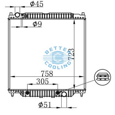 Auto Radiator For Ford  F-250 05-07 Dpi: 2887