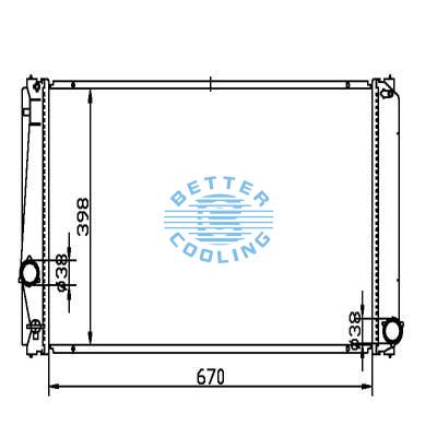 Auto Radiator For Toyota Rav4 Previa 4cyl 06 Dpi: 2891