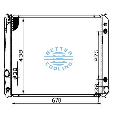 Auto Radiator For Toyota Rav4 W/o Tow 6cyl 06 Dpi: 2893