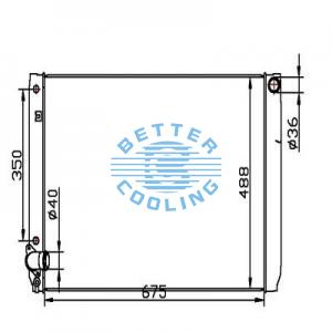 Auto Radiator For Toyota  Cressida 85-88 Dpi: 939