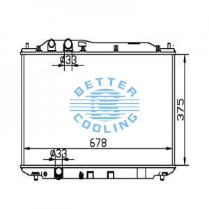 Auto Radiator For Acura Integra 90-93  Dpi: 1110/292