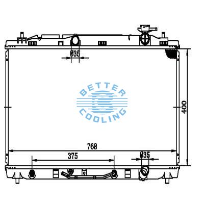 Auto Radiator For Lexus 06-08 Rx400h Dpi: 2929