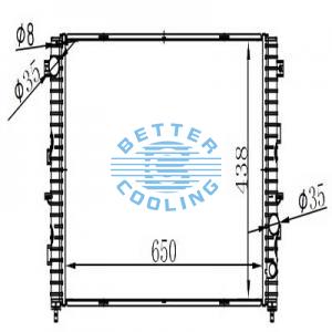 Auto Radiator For Gmc 96-99 C/k 1500/2500/3500 Dpi: 1791
