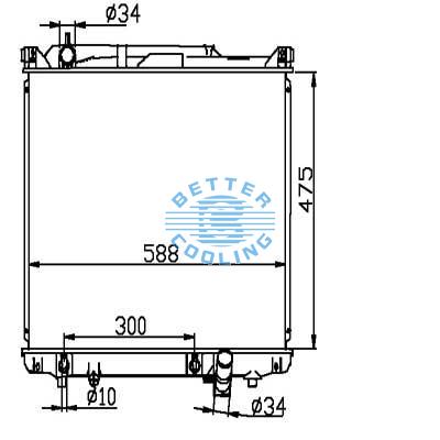 Auto Radiator For Suzuki Escudo/grand Vitara/xl7 At Dpi: 2933