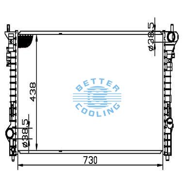 Auto Radiator For Mercury 08-09 Sable Dpi: 2936
