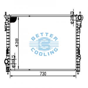 Auto Radiator For Chrysler 01-10 Pt Cruiser Dpi: 2298