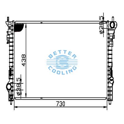Auto Radiator For Mercury 08-09 Sable Dpi: 2937