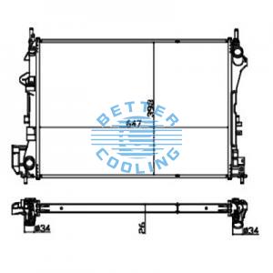Auto Radiator For Audi 100 (c4) (90-)/100 Quattro (c4) (90-) Dpi: 2022/1927