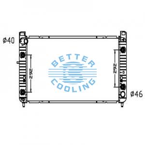 Auto Radiator For Chrysler 91-93 New York/dynasty Dpi: 1109