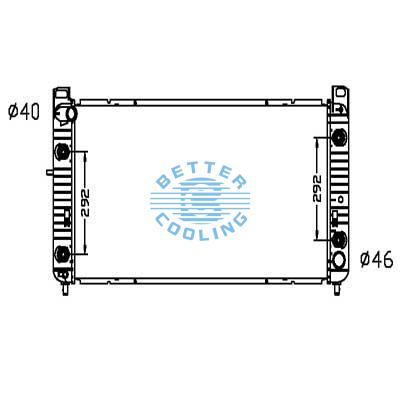 Auto Radiator For Chevrolet 03-07 Suburban 3500/sierra 2500 Hd Dpi: 2948/2537