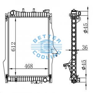 Auto Radiator For Mercedes Benz 82-85 300se Dpi: 473
