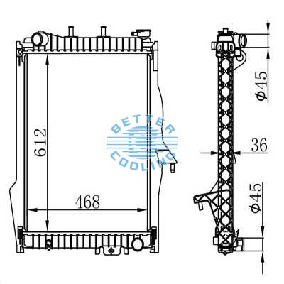 Auto Radiator For Dodge 04-09 Durango Dpi: 2949/2739