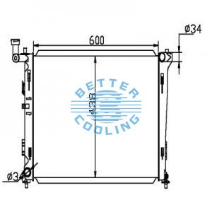 Auto Radiator For Dodge 74-78 Ramcharger Dpi: 836