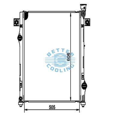 Auto Radiator For Dodge 07-11 Nitro 3.7/4.0 V6 07 Dpi: 2971