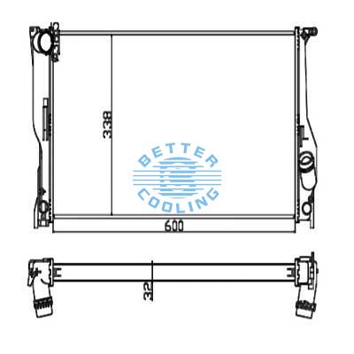 Auto Radiator For Bmw 335i  07- Dpi: 2973