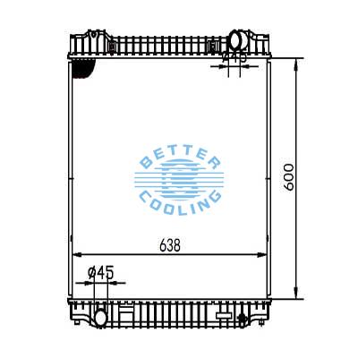Auto Radiator For Ford 04-10 E-350/450 Super Duty Dpi: 2976