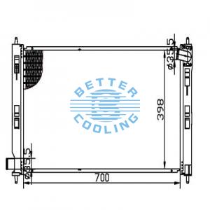 Auto Radiator For Mercury 91-92 Sable Dpi: 1163
