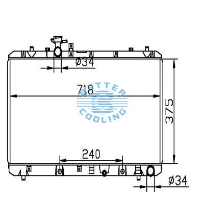 Auto Radiator For Suzuki 05 Suzuki Maruti Sx04 Dpi: 2980