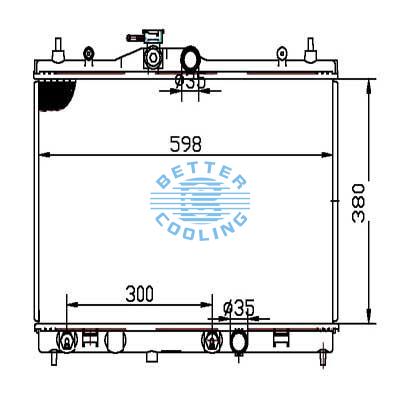 Auto Radiator For Nissan 07-11 Versa Dpi: 2981