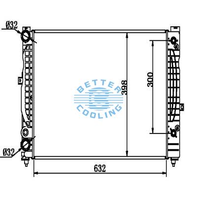 Auto Radiator For Audi A4/a4 Quatro 96 At Dpi: 2983