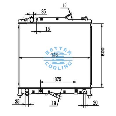 Auto Radiator For Mazda Cx-9 At Dpi: 2986