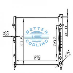 Auto Radiator For Dodge Chevrolet Cheyenne V8 5.3l 14-15 At Dpi: 13398