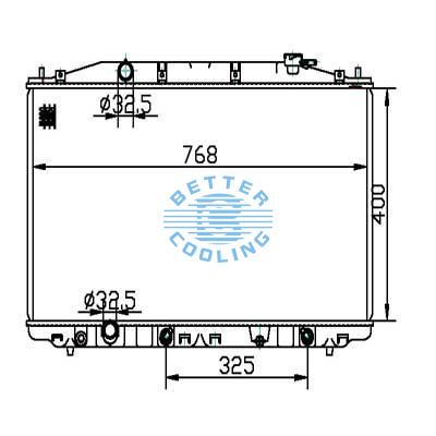 Auto Radiator For Honda 08-14 Accord/crosstour Dpi: 2990