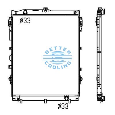 Auto Radiator For Toyota Tundra  07-13 /sequoia Dpi: 2992