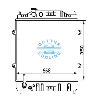 Auto Radiator For Nissan 86-90 Legend Dpi: 39