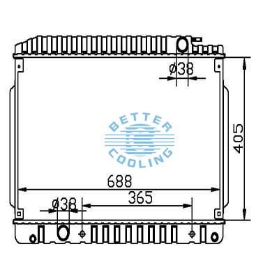 Auto Radiator For Mercedes Benz 82-85 380sl/slc Dpi: 436
