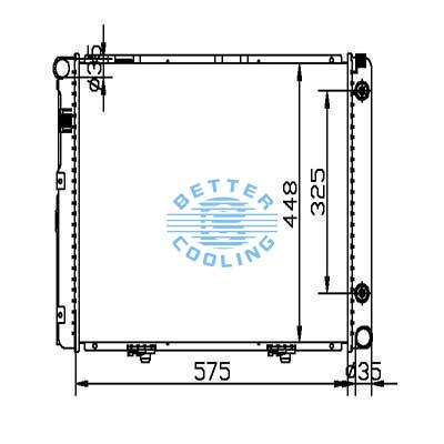 Auto Radiator For Mercedes Benz 84-85 190d Dpi: 443