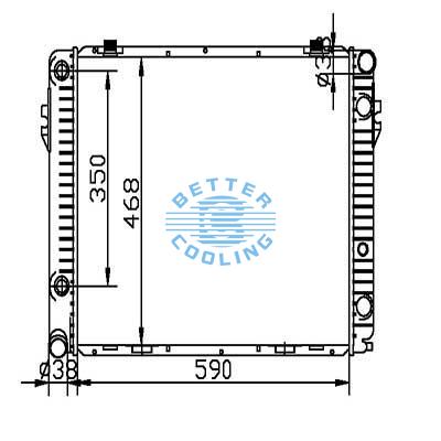 Auto Radiator For Mercedes Benz 86-89  560sl Dpi: 454
