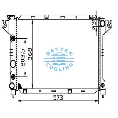 Auto Radiator For Chrysler 89-90 Acclaim -0 Daytona/lebaron Dpi: 68