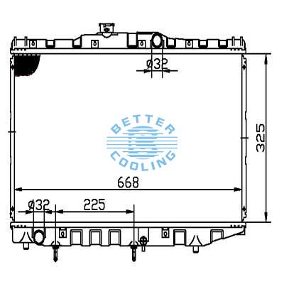 Auto Radiator For Chevrolet 85-88 Nova Dpi: 746