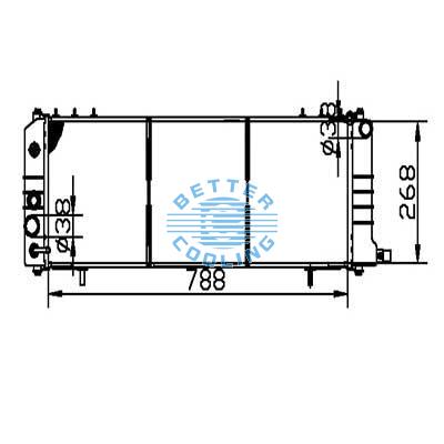 Auto Radiator For Chrysler 87 Cherakee/comanche Pickup     87-90 Wagoneer Dpi: 78