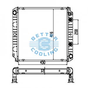Auto Radiator For Mercury 92-94 Topaz Dpi: 1322