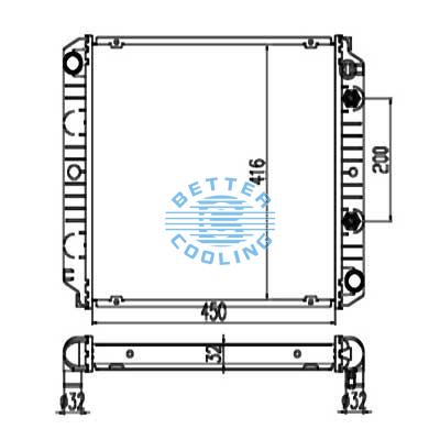 Auto Radiator For Volvo  240 90-93   242 76-84 Dpi: 83