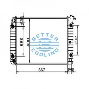 Auto Radiator For Gmc 94-00 C/k 1500/2500/3500 Dpi: 1696