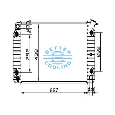 Auto Radiator For Pontiac 82-85 6000 Dpi: 855