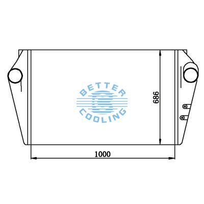 Intercooler For  Ford/sterling 1993 - 1995 Ford L Series(louisville), L8000 & L9000 Oem:fd25b,/17v9727