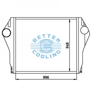 Intercooler For  Volvo  1996 - 2001 Wg, Wc, And Wa Series Oem: 1003352/1030124