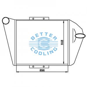 Intercooler For  Westernstar 1995 - 2001 4900 Series Oem:022273409/17v9785