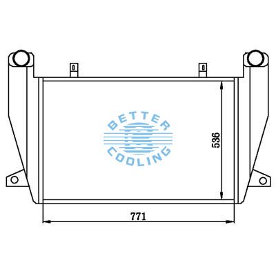 Intercooler For  Freightliner Fld120/classic 1995 - 2004 Oem:fl2c/01-23132-000