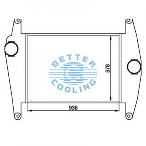 Intercooler For  International 1991 - 2002 International 8100 Oem: